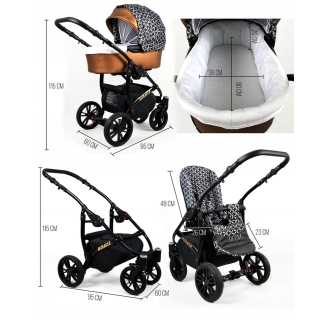 Kočárek BABYLUX MIRACLE dvojkombinace