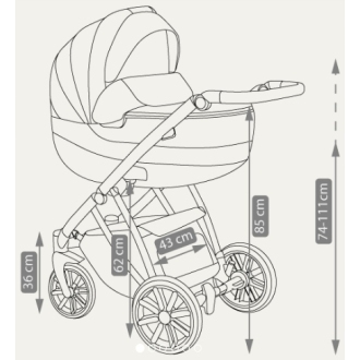 kočárek CAMARELO ZEO dvojkombinace