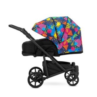 Kočárek KUNERT Roy black dvojkombinace