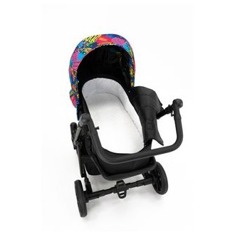 Kočárek KUNERT Roy black dvojkombinace