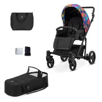 Kočárek KUNERT Roy black dvojkombinace