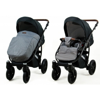 Kočárek BABYLUX Optimal ALU black  dvojkombinace