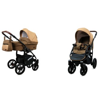 Kočárek BABYLUX Optimal ALU black  dvojkombinace