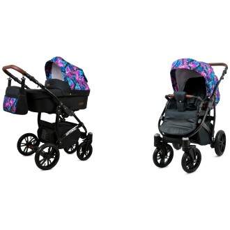 Kočárek BABYLUX Optimal ALU black  dvojkombinace