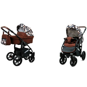 Kočárek BABYLUX Optimal ALU black  dvojkombinace