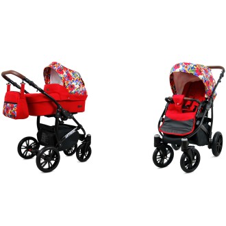 Kočárek BABYLUX Optimal ALU black  dvojkombinace