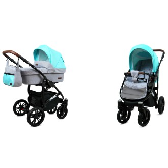 Kočárek BABYLUX Optimal ALU black  dvojkombinace