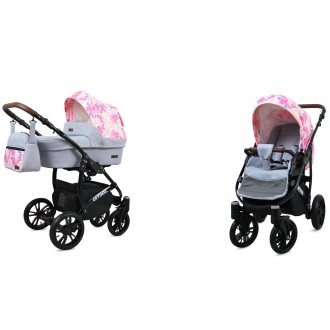 Kočárek BABYLUX Optimal ALU black  dvojkombinace