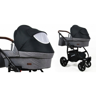 Kočárek BABYLUX Optimal ALU white  dvojkombinace