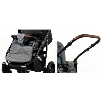Kočárek BABYLUX Optimal ALU black  trojkombinace