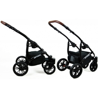 Kočárek BABYLUX Optimal ALU black  trojkombinace