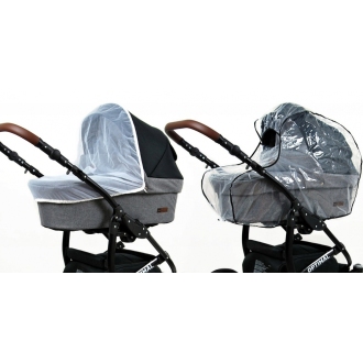 Kočárek BABYLUX Optimal ALU black  trojkombinace