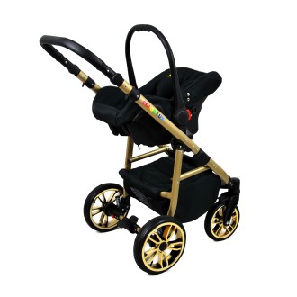 Kočárek BABYLUX Colorlux black trojkombinace