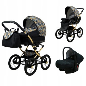 Kočárek BABYLUX Margaret Gold 4v1