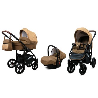 Kočárek BABYLUX Optimal ALU black  4v1