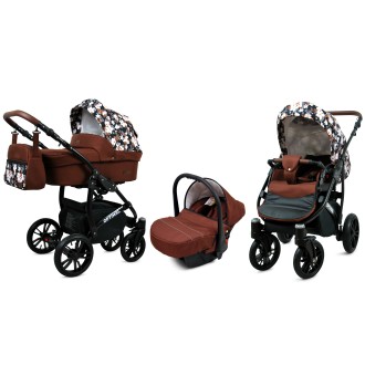 Kočárek BABYLUX Optimal ALU black  4v1