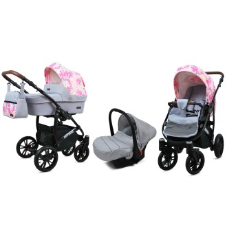 Kočárek BABYLUX Optimal ALU black  4v1