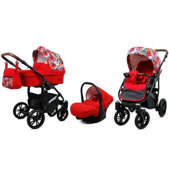 Kočárek BABYLUX Optimal ALU black  4v1