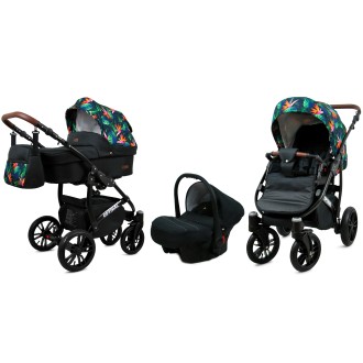 Kočárek BABYLUX Optimal ALU black  4v1