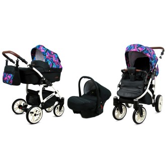 Kočárek BABYLUX Optimal ALU white 4v1