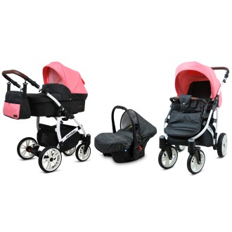 Kočárek BABYLUX Optimal ALU white 4v1