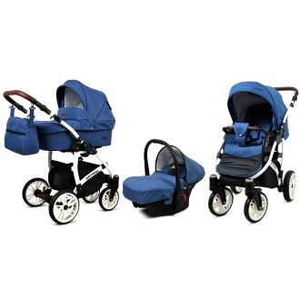 Kočárek BABYLUX Optimal ALU white 4v1