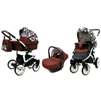 Kočárek BABYLUX Optimal ALU white 4v1