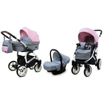 Kočárek BABYLUX Optimal ALU white 4v1