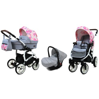 Kočárek BABYLUX Optimal ALU white 4v1