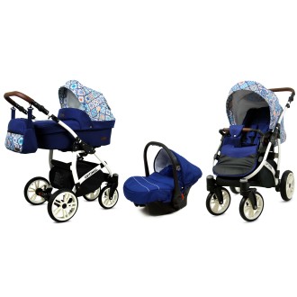 Kočárek BABYLUX Optimal ALU white 4v1