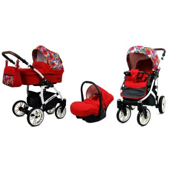 Kočárek BABYLUX Optimal ALU white 4v1