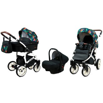 Kočárek BABYLUX Optimal ALU white 4v1