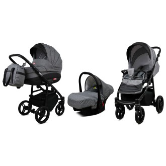 Kočárek BABYLUX AXEL Black  4v1 + dárek