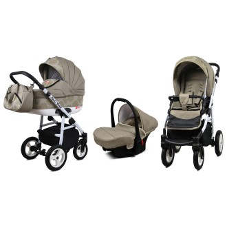 Kočárek BABYLUX ALU WAY  4v1 + dárek - khaki