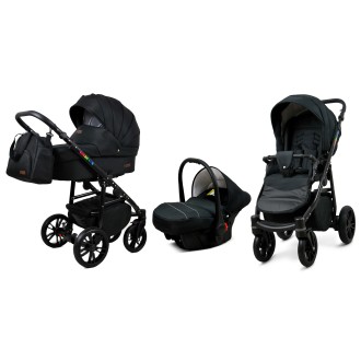 Kočárek BABYLUX Colorlux black 4v1 - onyx