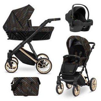 Kočárek KUNERT Ivento Premium 4v1 - Black style