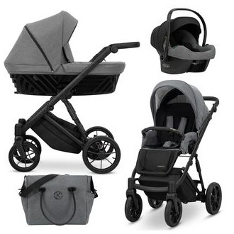 Kočárek KUNERT Ivento Black 4v1 - deep graphite