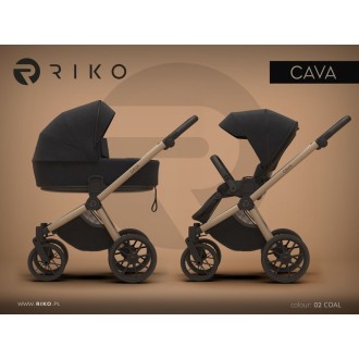 Kočárek RIKO Cava dvojkombinace - coal