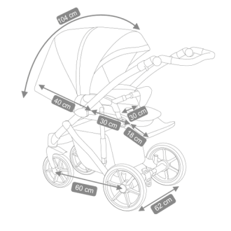Dětský kočárek Camarelo Maggio dvojkombinace