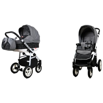 Kočárek BABYLUX ALU WAY + dárek, dvojkombinace - steel arrow
