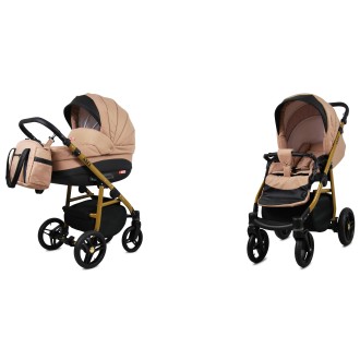 Kočárek BABYLUX AXEL Gold + dárek dvojkombinace