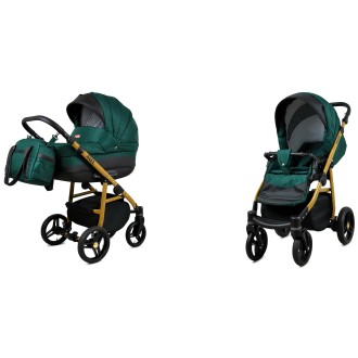 Kočárek BABYLUX AXEL Gold + dárek dvojkombinace