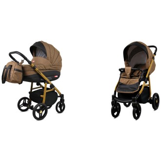 Kočárek BABYLUX AXEL Gold + dárek dvojkombinace