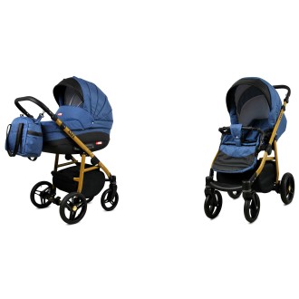 Kočárek BABYLUX AXEL Gold + dárek dvojkombinace