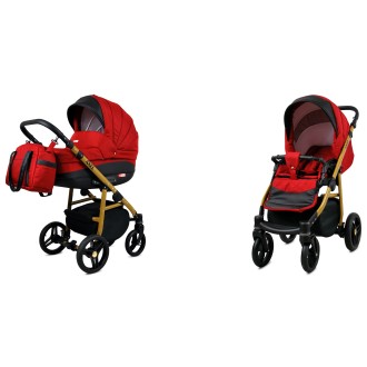 Kočárek BABYLUX AXEL Gold + dárek dvojkombinace