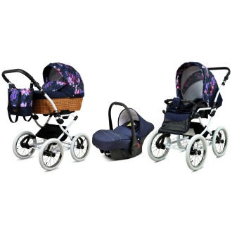 Kočárek Raf-pol BABYLUX Classic White trojkombinace