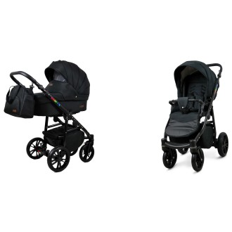 Kočárek BABYLUX Colorlux black dvojkombinace - onyx