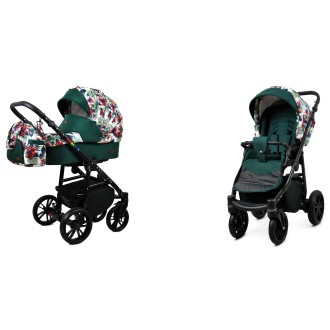 Kočárek BABYLUX Colorlux black dvojkombinace