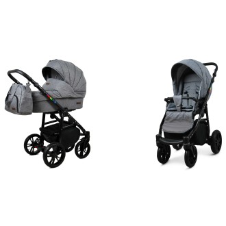 Kočárek BABYLUX Colorlux black dvojkombinace