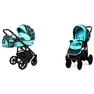 Kočárek BABYLUX Colorlux black dvojkombinace